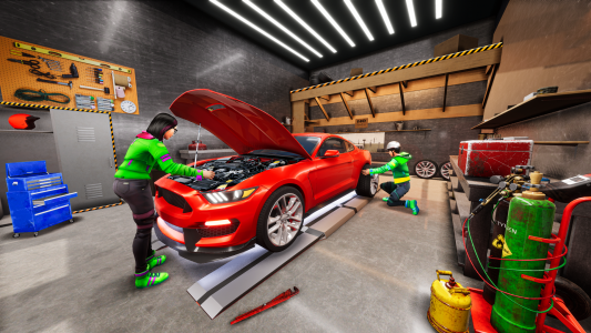 اسکرین شات برنامه Car Mechanic Workshop Car Game 2