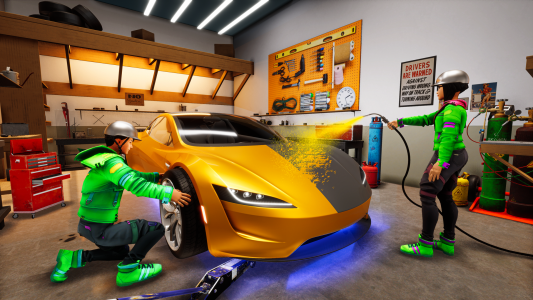 اسکرین شات برنامه Car Mechanic Workshop Car Game 1