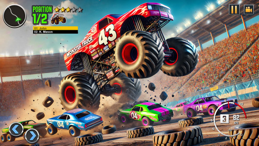 اسکرین شات 5 برنامه Monster Truck Derby Games