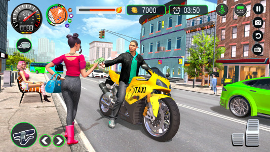 اسکرین شات 1 برنامه Flying Bike Driving Simulator