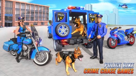 اسکرین شات برنامه US Police Moto Bike Games 1