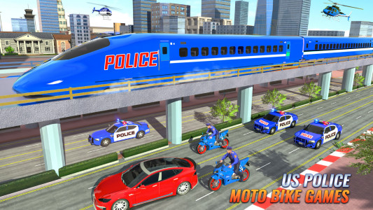 اسکرین شات برنامه US Police Moto Bike Games 5