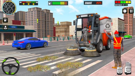 اسکرین شات برنامه Trash Truck:Truck Driving Game 4