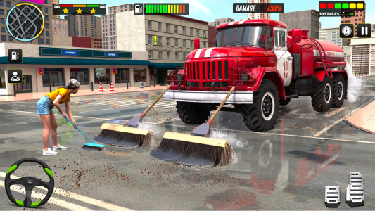 اسکرین شات برنامه Trash Truck:Truck Driving Game 2