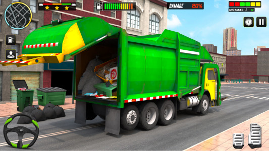 اسکرین شات برنامه Garbage Truck Simulator Game 3