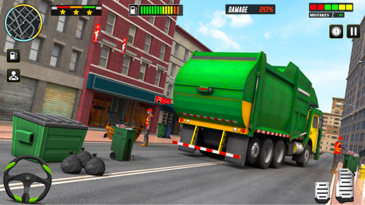 اسکرین شات برنامه Trash Truck:Truck Driving Game 1