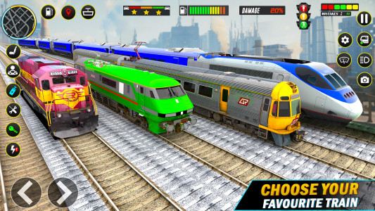 اسکرین شات بازی City Train Driving Train Games 2