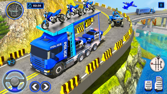 اسکرین شات بازی Police Vehicle Transport Games 4