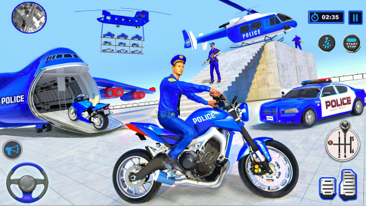 اسکرین شات بازی Police Vehicle Transport Games 3