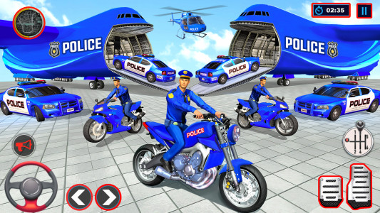 اسکرین شات بازی Police Vehicle Transport Games 1