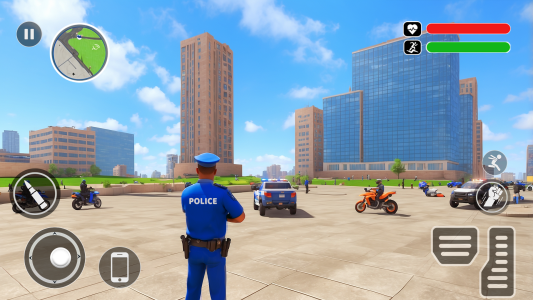 اسکرین شات 5 برنامه Police Patrol Car Chase Games