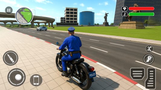 اسکرین شات 4 برنامه Police Patrol Car Chase Games