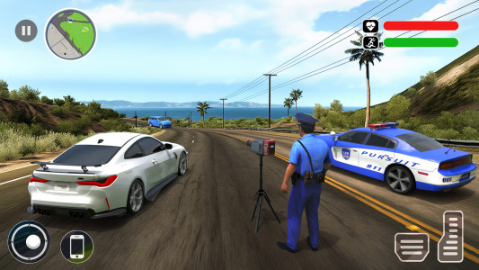 اسکرین شات 2 برنامه Police Patrol Car Chase Games