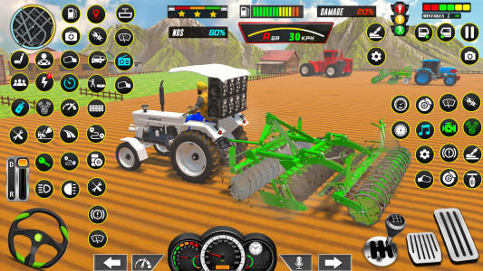 اسکرین شات برنامه Big Tractor Farming Games 2