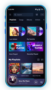 اسکرین شات برنامه Music Player - MP3 Music App 1