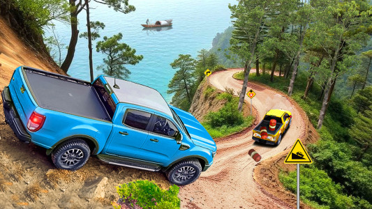 اسکرین شات 4 بازی Uphill Pickup Truck Driving 24