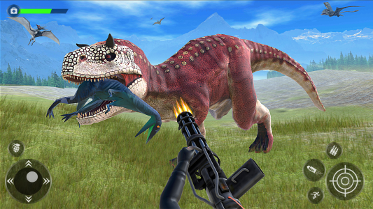 اسکرین شات بازی Bowmaster Dinosaur Hunter Game 1