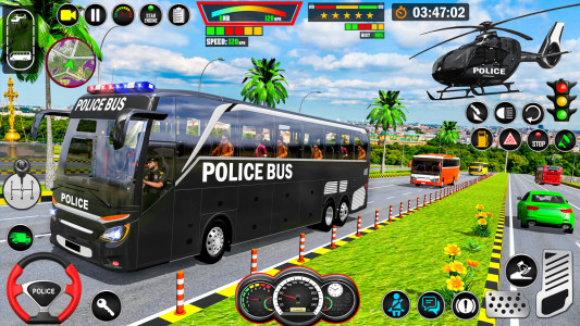 اسکرین شات 4 بازی Police Bus Simulator: Bus Game