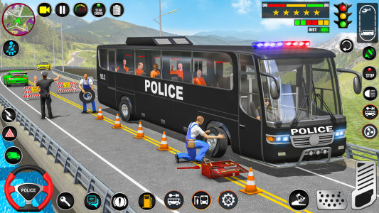 اسکرین شات 8 بازی Police Bus Simulator: Bus Game