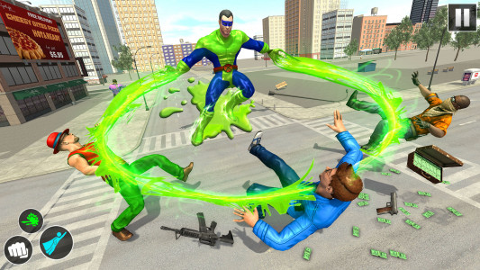 اسکرین شات برنامه Flying Slime SuperHero Game 2