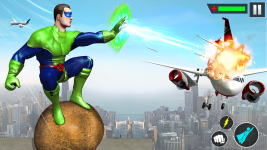 اسکرین شات برنامه Flying Slime SuperHero Game 3