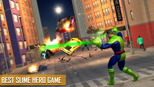 اسکرین شات برنامه Flying Slime SuperHero Game 5