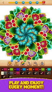 اسکرین شات بازی Cross Stitch Coloring Mandala 5