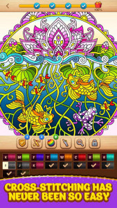 اسکرین شات بازی Cross Stitch Coloring Mandala 7
