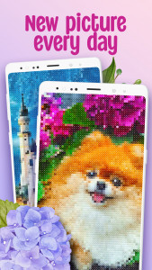 اسکرین شات 3 بازی Cross-Stitch: Coloring Book