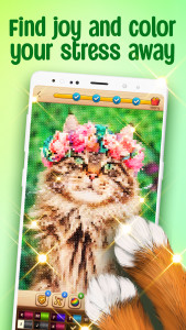 اسکرین شات 2 بازی Cross-Stitch: Coloring Book