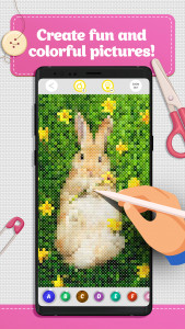 اسکرین شات بازی Cross Stitch Coloring Art 3