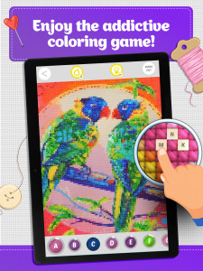اسکرین شات بازی Cross Stitch Coloring Art 6