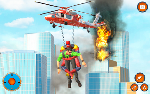 اسکرین شات برنامه Us Police Rescue Mission Speed Hero Superhero Game 5