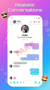 اسکرین شات برنامه Fake chat Message Prank chat 2