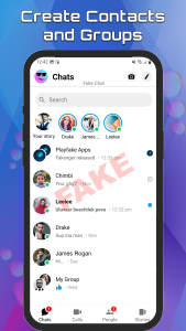 اسکرین شات 1 برنامه Fake Chat Story Message Prank