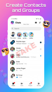 اسکرین شات برنامه Fake chat Message Prank chat 1