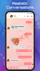 اسکرین شات 2 برنامه Fake Chat Story Message Prank