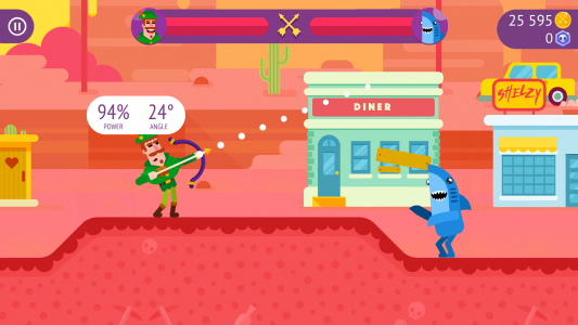 اسکرین شات بازی Bowmasters: Archery Shooting 2