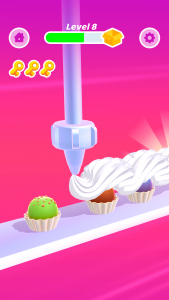 اسکرین شات بازی Perfect Cream: Cake Games 3