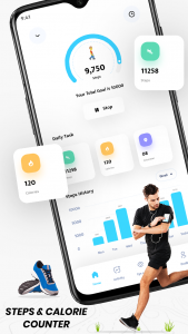 اسکرین شات 1 برنامه Step Counter & Calorie Counter