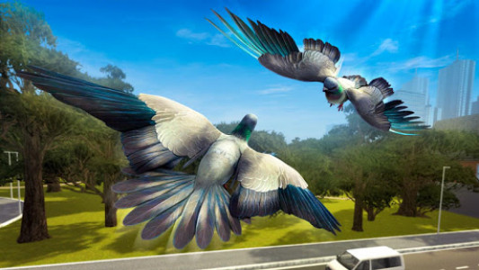 اسکرین شات بازی City Bird Pigeon Simulator 3D 3