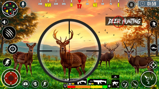 اسکرین شات بازی Jungle Deer Hunting Games 3