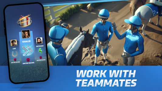 اسکرین شات 4 بازی Horse Racing Rivals: Team Game