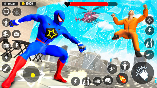 اسکرین شات برنامه Superhero Spider Games Offline 3