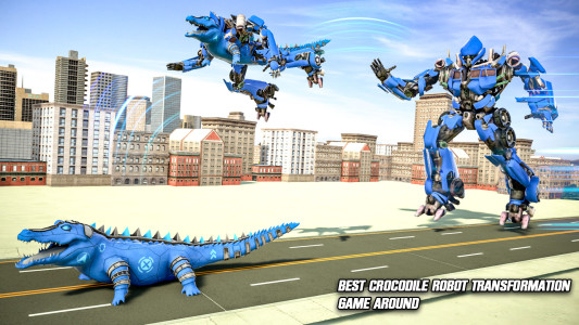 اسکرین شات 4 بازی Crocodile Robot Car Battle