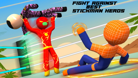 اسکرین شات برنامه Stickman Ring Fighting Game 2