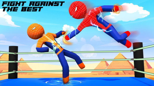 اسکرین شات برنامه Stickman Ring Fighting Game 3