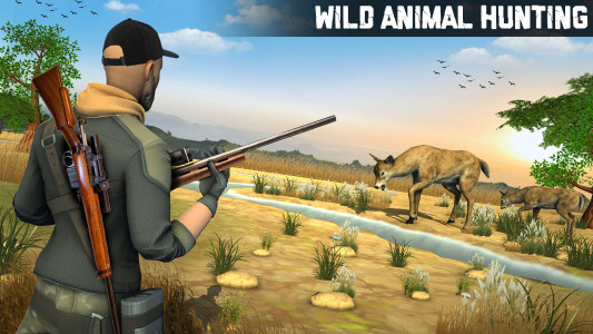 اسکرین شات 1 برنامه Wild Animal Hunting 3D Offline