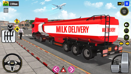 اسکرین شات برنامه Cow Milk Delivery Truck Games 1