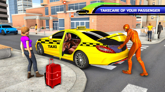 اسکرین شات بازی Superhero Car Games Taxi Games 6